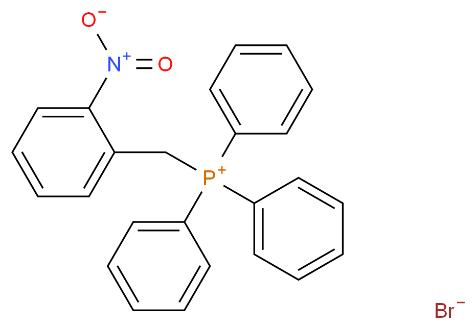 [(2-nitrophenyl)methyl]triphenylphosphanium bromide_分子结构_CAS_23308-83-0