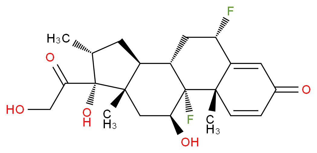 Flumethasone_分子结构_CAS_2135-17-3)