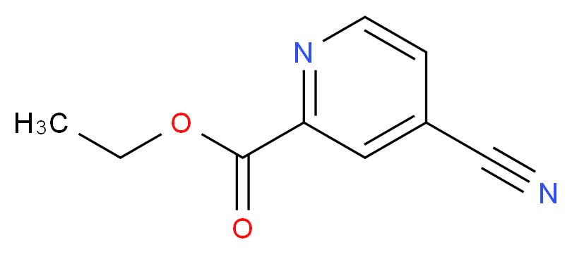 Ethyl 4-cyano-2-pyridinecarboxylate_分子结构_CAS_97316-50-2)