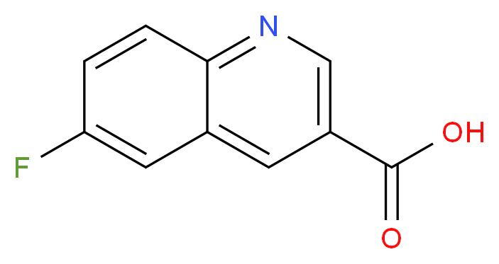 6-fluoroquinoline-3-carboxylic acid_分子结构_CAS_116293-90-4)