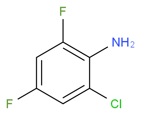 6-氯-2,4-二氟苯胺_分子结构_CAS_36556-56-6)