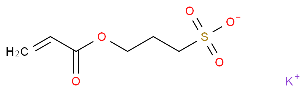 3-磺丙基丙烯酸盐 钾盐_分子结构_CAS_31098-20-1)