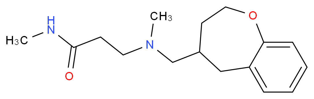 N~1~,N~3~-dimethyl-N~3~-(2,3,4,5-tetrahydro-1-benzoxepin-4-ylmethyl)-beta-alaninamide_分子结构_CAS_)