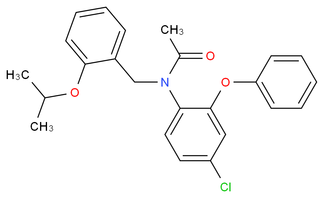 N-(4-chloro-2-phenoxyphenyl)-N-{[2-(propan-2-yloxy)phenyl]methyl}acetamide_分子结构_CAS_220551-79-1