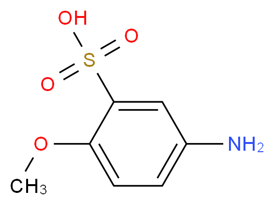 5-amino-2-methoxybenzene-1-sulfonic acid_分子结构_CAS_6470-17-3