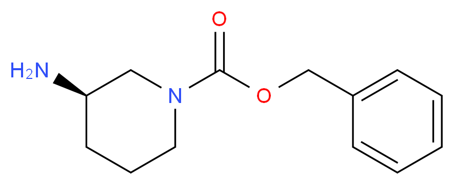 benzyl (3R)-3-aminopiperidine-1-carboxylate_分子结构_CAS_1044560-96-4