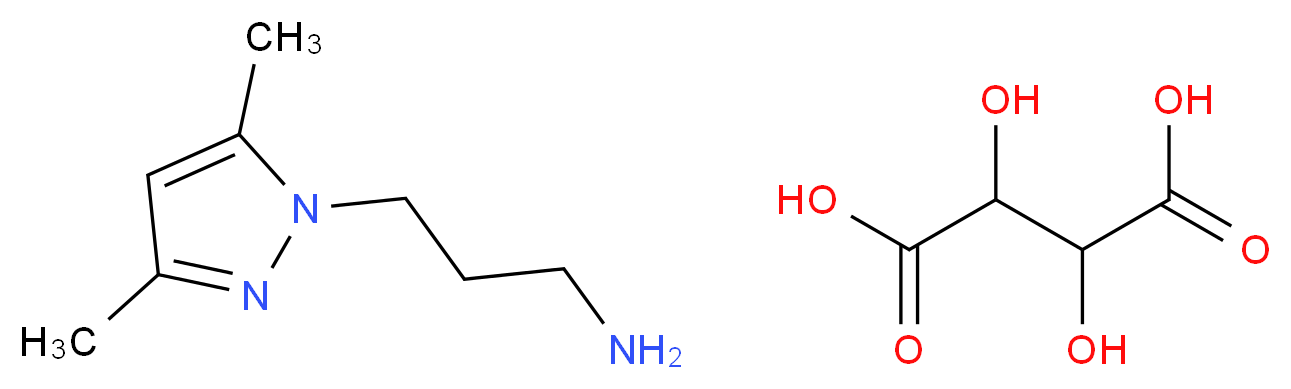 3-(3,5-Dimethyl-pyrazol-1-yl)-propylamine tartrate_分子结构_CAS_)
