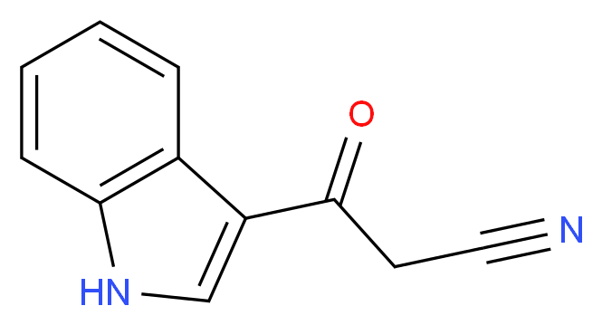 3-(1H-Indol-3-yl)-3-oxo-propionitrile_分子结构_CAS_20356-45-0)