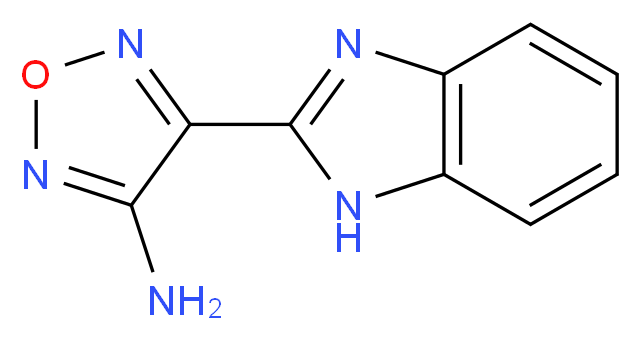 4-(1H-1,3-benzodiazol-2-yl)-1,2,5-oxadiazol-3-amine_分子结构_CAS_332026-86-5