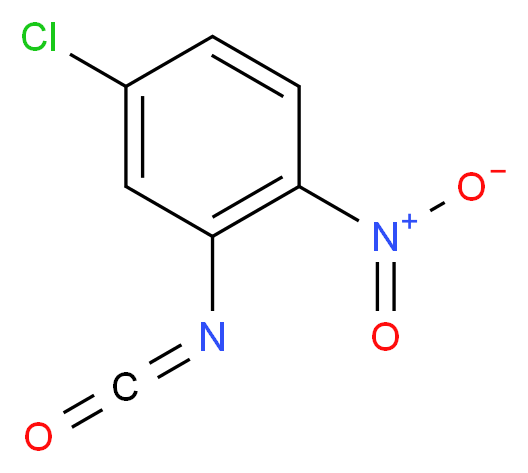 4-chloro-2-isocyanato-1-nitrobenzene_分子结构_CAS_302912-24-9