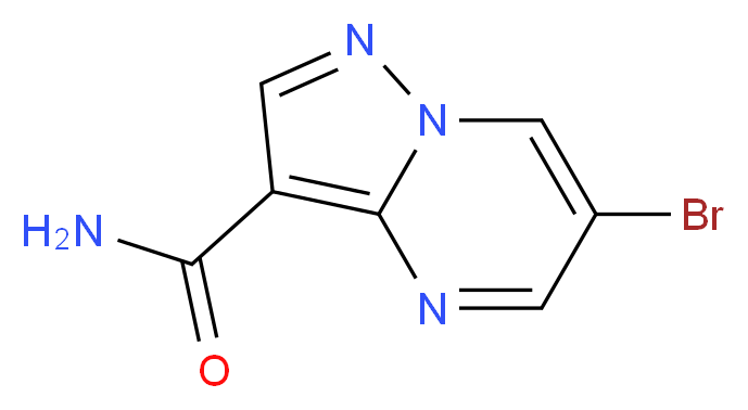 6-bromopyrazolo[1,5-a]pyrimidine-3-carboxamide_分子结构_CAS_1243249-99-1