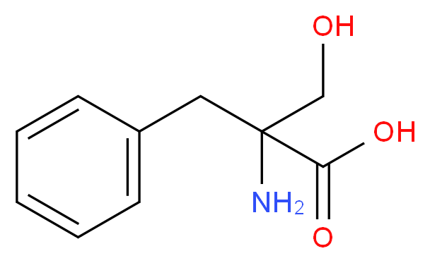 2-amino-2-benzyl-3-hydroxypropanoic acid_分子结构_CAS_4740-47-0