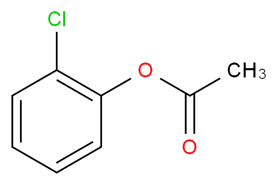 2-Chlorophenyl Acetate_分子结构_CAS_4525-75-1)