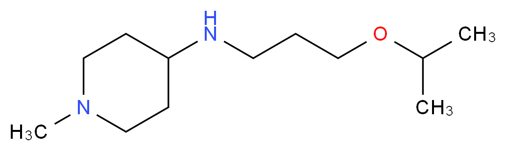 (3-Isopropoxy-propyl)-(1-methyl-piperidin-4-yl)-amine_分子结构_CAS_)