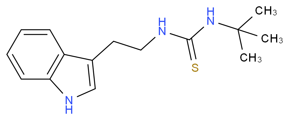 [(tert-butyl)amino][(2-indol-3-ylethyl)amino]methane-1-thione_分子结构_CAS_)