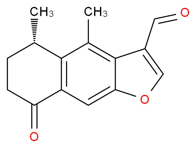 (5S)-4,5-dimethyl-8-oxo-5H,6H,7H,8H-naphtho[2,3-b]furan-3-carbaldehyde_分子结构_CAS_87440-75-3