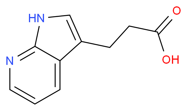 1H-Pyrrolo[2,3-b]pyridine-3-propanoic acid_分子结构_CAS_27663-72-5)