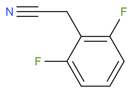 2,6-二氟苯乙腈_分子结构_CAS_654-01-3)