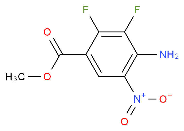 Methyl 4-amino-2,3-difluoro-5-nitrobenzoate_分子结构_CAS_284030-58-6)