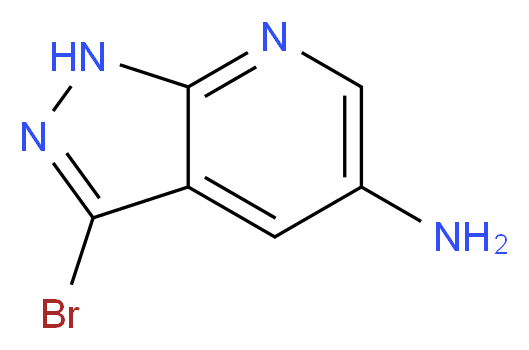 3-bromo-1H-pyrazolo[3,4-b]pyridin-5-amine_分子结构_CAS_1186608-71-8