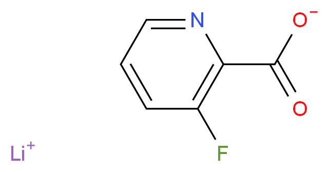 3-氟吡啶-2-羧酸锂_分子结构_CAS_603310-20-9)