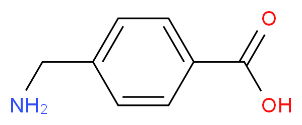4-(氨基甲基)苯甲酸_分子结构_CAS_56-91-7)