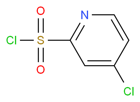 4-chloropyridine-2-sulfonyl chloride_分子结构_CAS_1060809-16-6