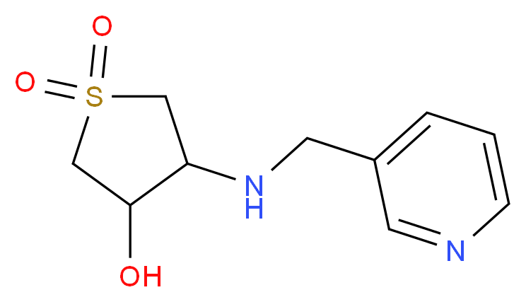 4-[(Pyridin-3-ylmethyl)amino]tetrahydrothiophene-3-ol 1,1-dioxide_分子结构_CAS_)