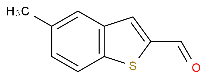 5-methyl-1-benzothiophene-2-carbaldehyde_分子结构_CAS_27035-41-2