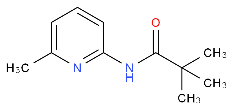 2,2-dimethyl-N-(6-methylpyridin-2-yl)propanamide_分子结构_CAS_86847-79-2