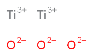 三氧化二钛(III)_分子结构_CAS_1344-54-3)