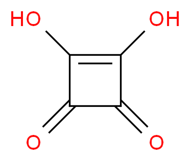 3,4-Dihydroxycyclobut-3-ene-1,2-dione_分子结构_CAS_)