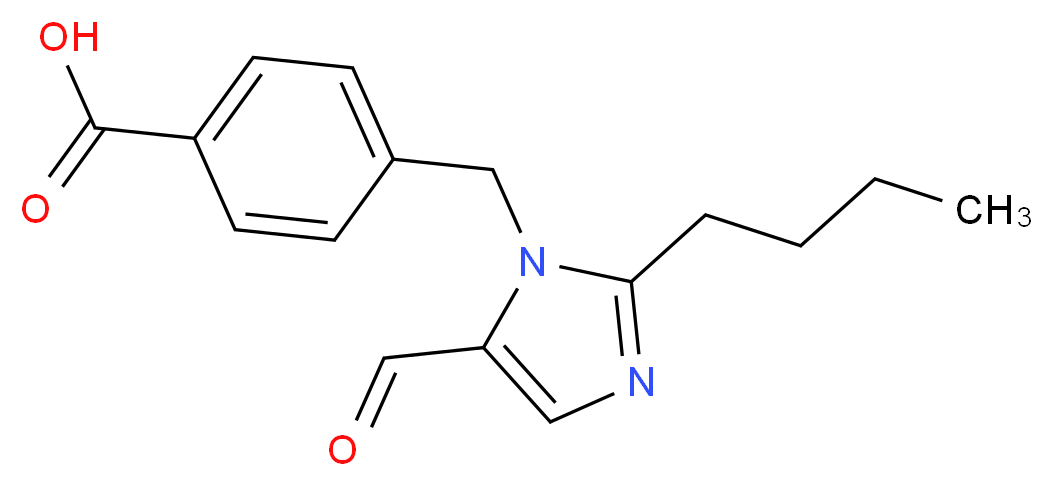 4-[(2-Butyl-5-formyl-1H-imidazol-1-yl)methyl]benzoic Acid_分子结构_CAS_152146-59-3)