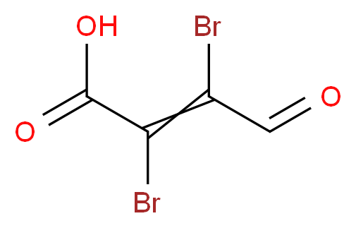 2,3-dibromo-4-oxobut-2-enoic acid_分子结构_CAS_21577-50-4