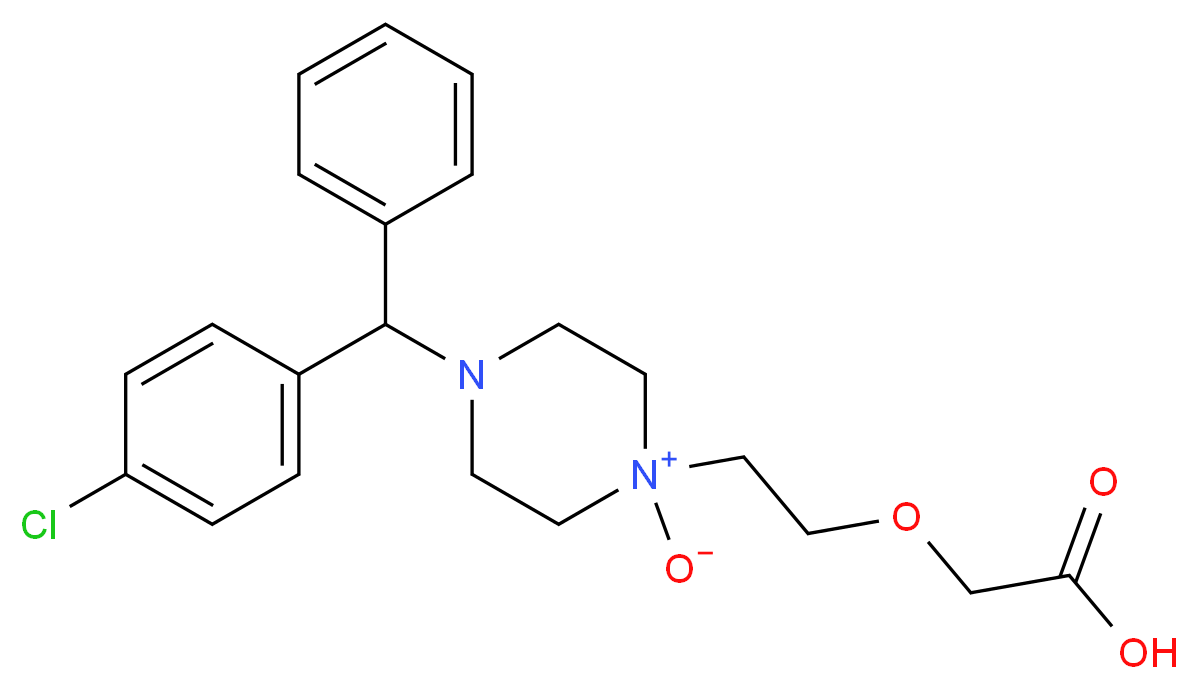 rac Cetirizine N-Oxide > 70% by HPLC(Mixture of Diastereomers)_分子结构_CAS_1076199-80-8)