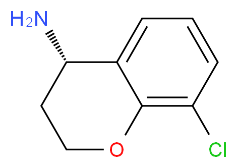 (4S)-8-CHLORO-3,4-DIHYDRO-2H-1-BENZOPYRAN-4-AMINE_分子结构_CAS_1228542-35-5)