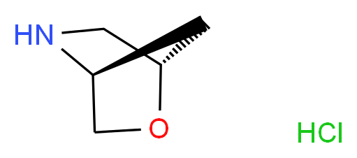 (1S,4S)-2-oxa-5-azabicyclo[2.2.1]heptane hydrochloride_分子结构_CAS_909186-56-7