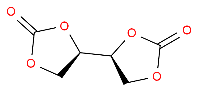 (4R)-4-[(4S)-2-oxo-1,3-dioxolan-4-yl]-1,3-dioxolan-2-one_分子结构_CAS_24690-44-6