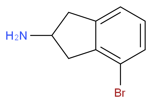 4-bromo-2,3-dihydro-1H-inden-2-amine_分子结构_CAS_1196157-02-4)