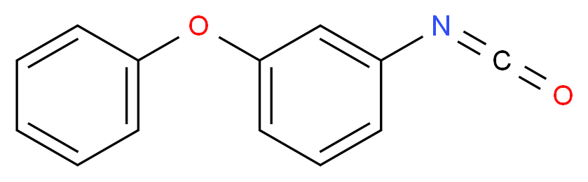 1-isocyanato-3-phenoxybenzene_分子结构_CAS_87873-72-1