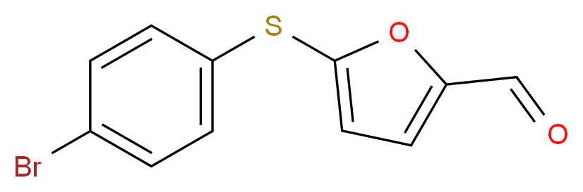 5-[(4-Bromophenyl)sulfanyl]-2-furaldehyde_分子结构_CAS_56656-94-1)