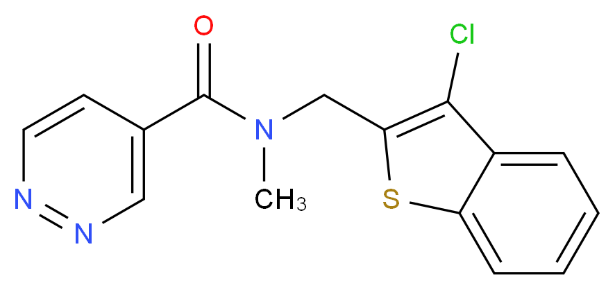 N-[(3-chloro-1-benzothien-2-yl)methyl]-N-methyl-4-pyridazinecarboxamide_分子结构_CAS_)