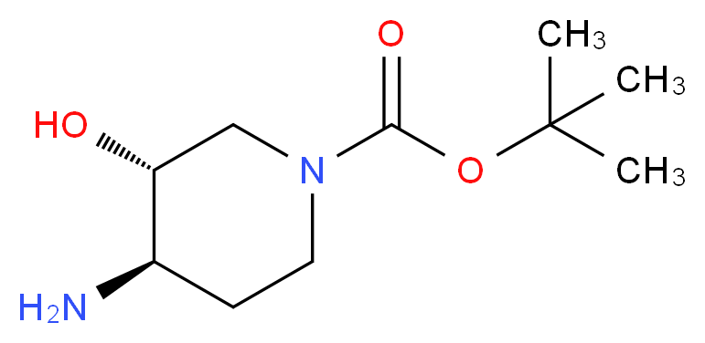 tert-butyl rac-(3R,4R)-4-amino-3-hydroxy-1-piperidinecarboxylate_分子结构_CAS_1007596-95-3)