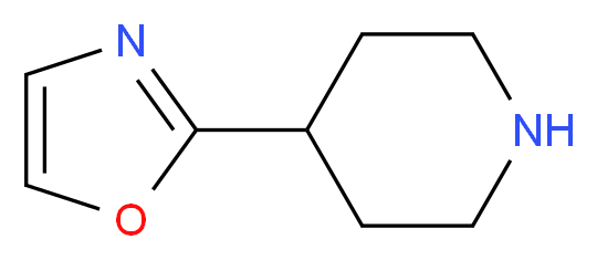 4-(1,3-oxazol-2-yl)piperidine_分子结构_CAS_340700-99-4