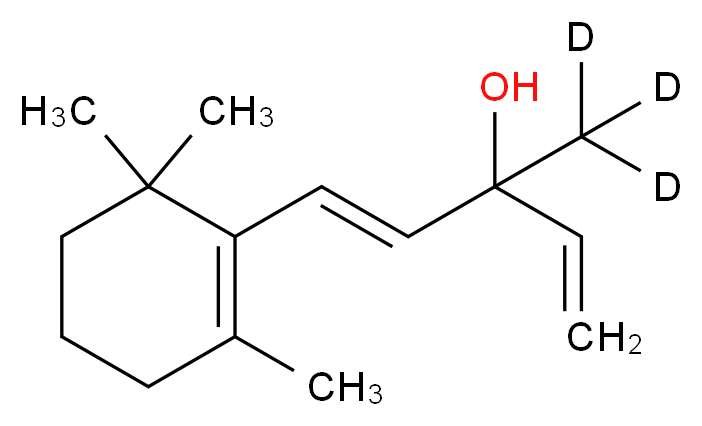 Ethylene-β-ionol-d3_分子结构_CAS_)