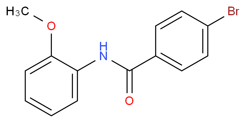 4-bromo-N-(2-methoxyphenyl)benzamide_分子结构_CAS_106840-94-2