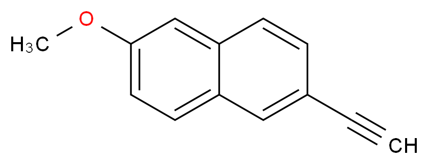 2-ethynyl-6-methoxynaphthalene_分子结构_CAS_129113-00-4