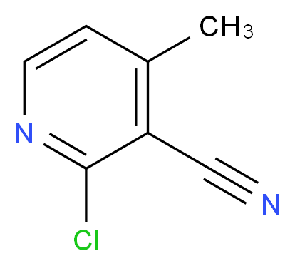 2-chloro-4-methylpyridine-3-carbonitrile_分子结构_CAS_65169-38-2