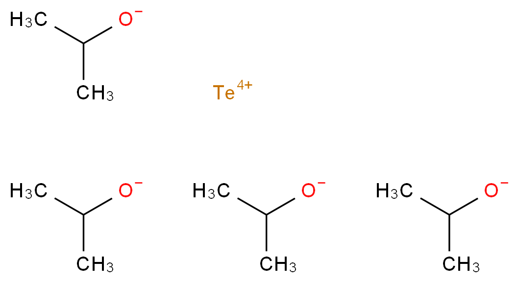 λ<sup>4</sup>-tellanetetraylium tetrakis(propan-2-olate)_分子结构_CAS_1795-64-8