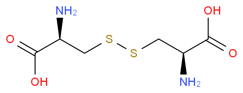 (2R)-2-amino-3-{[(2R)-2-amino-2-carboxyethyl]disulfanyl}propanoic acid_分子结构_CAS_56-89-3